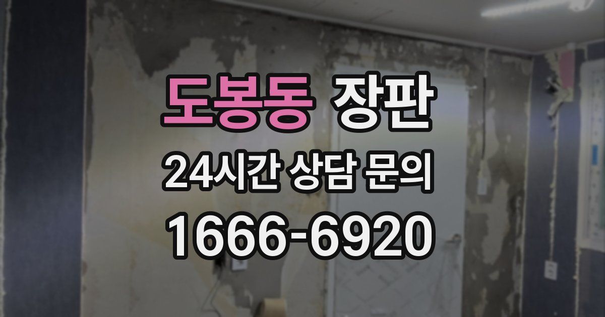 도봉동 장판
