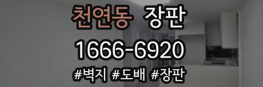 천연동 장판