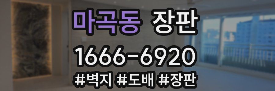 마곡동 장판