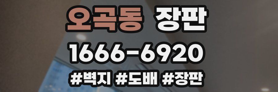 오곡동 장판