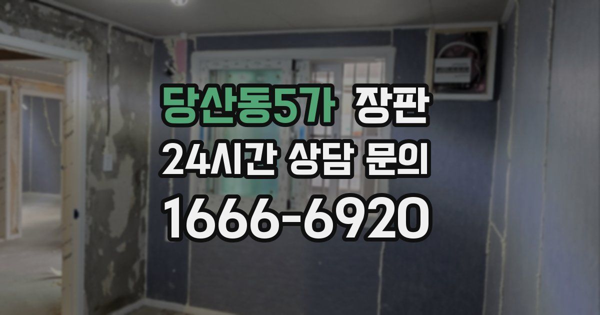 당산동5가 장판