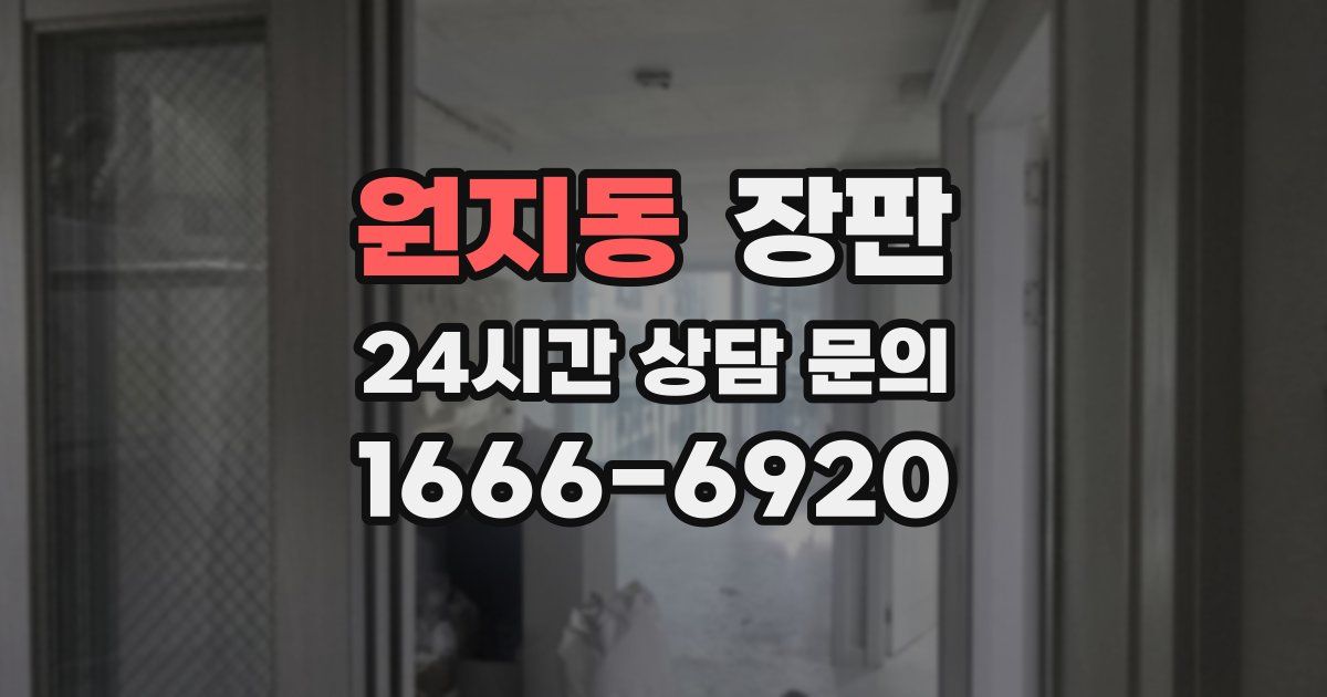 원지동 장판
