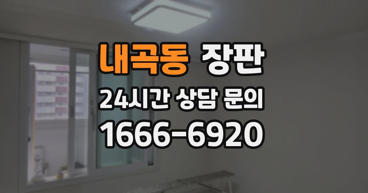 내곡동 장판