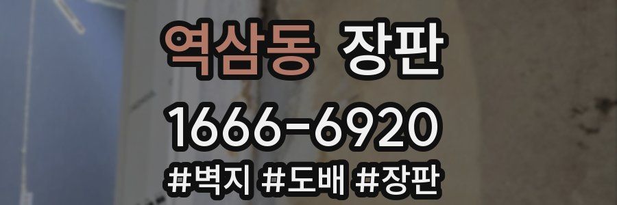 역삼동 장판