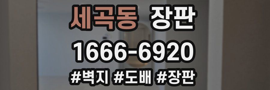 세곡동 장판