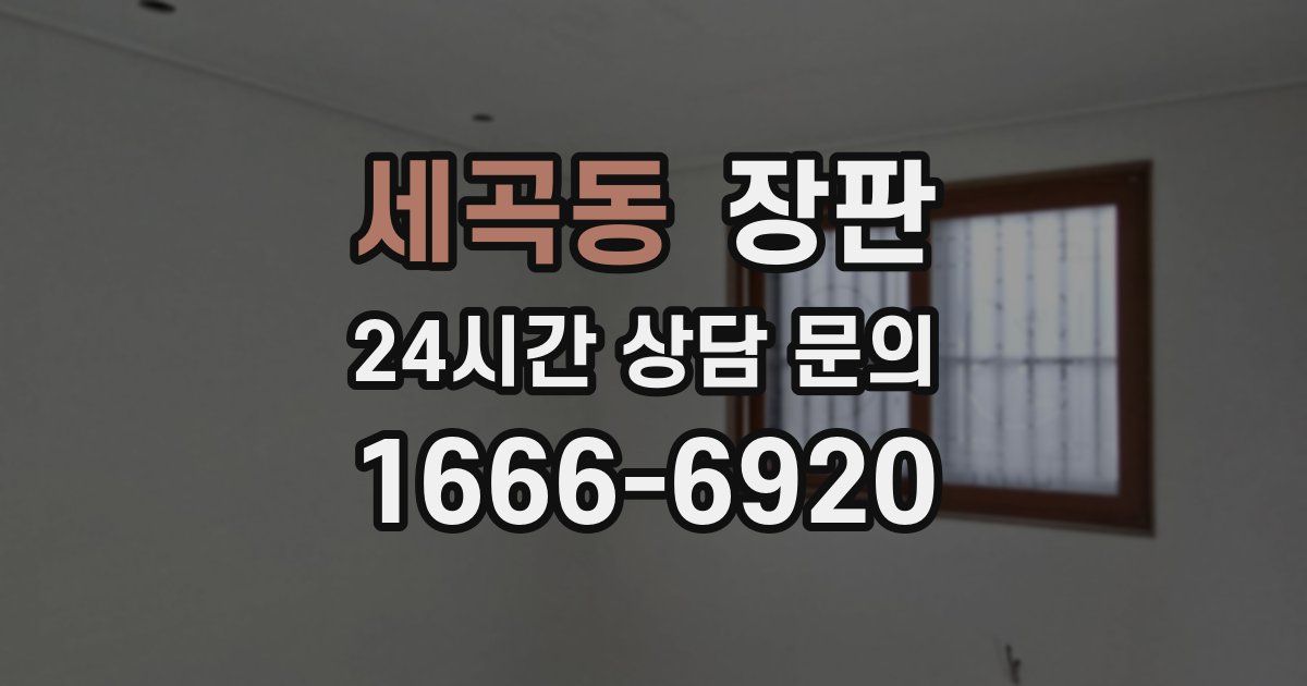 세곡동 장판