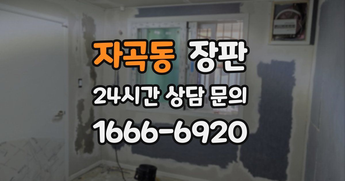자곡동 장판