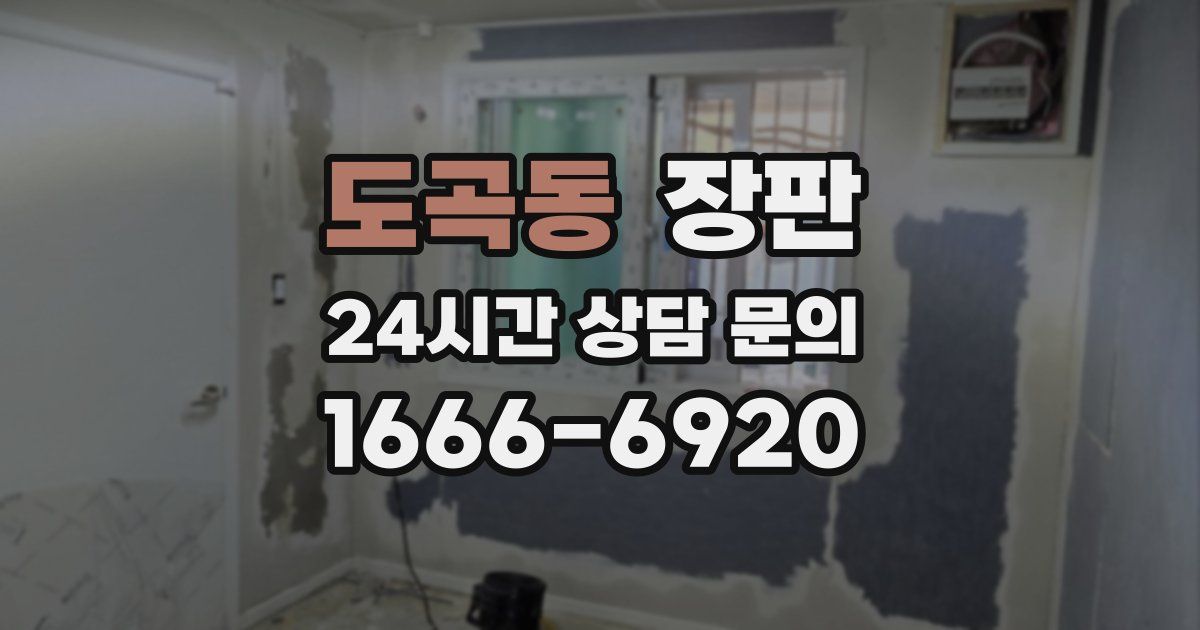 도곡동 장판