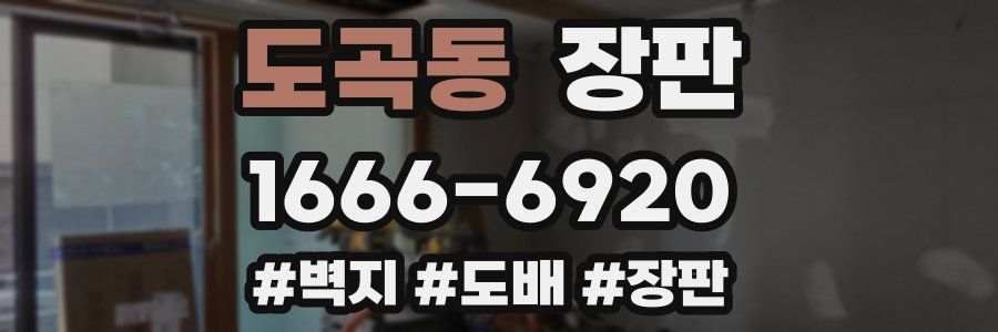 도곡동 장판