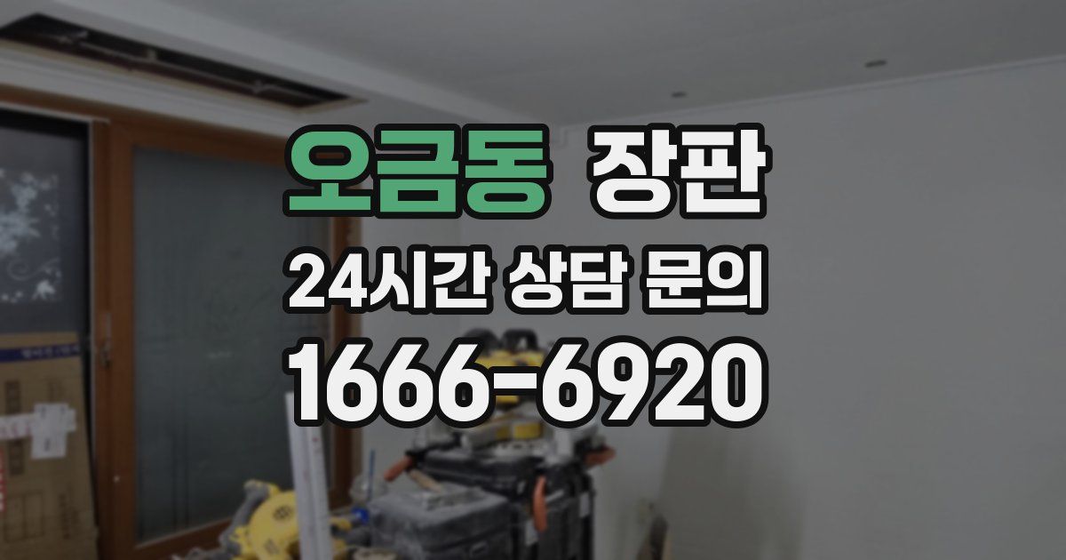 오금동 장판