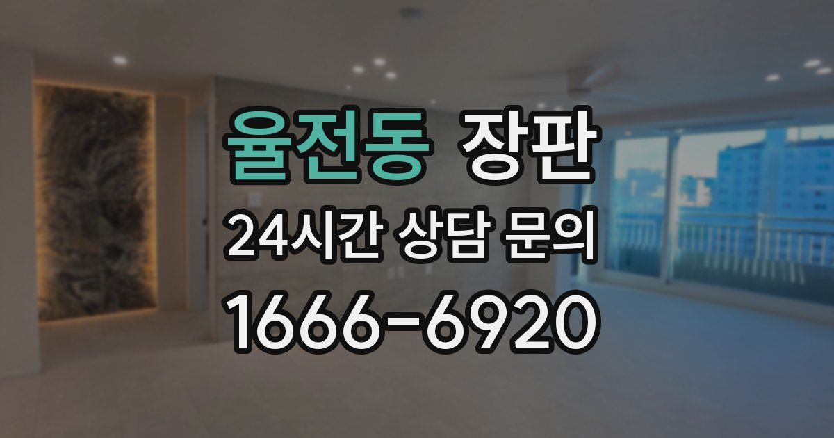 율전동 장판