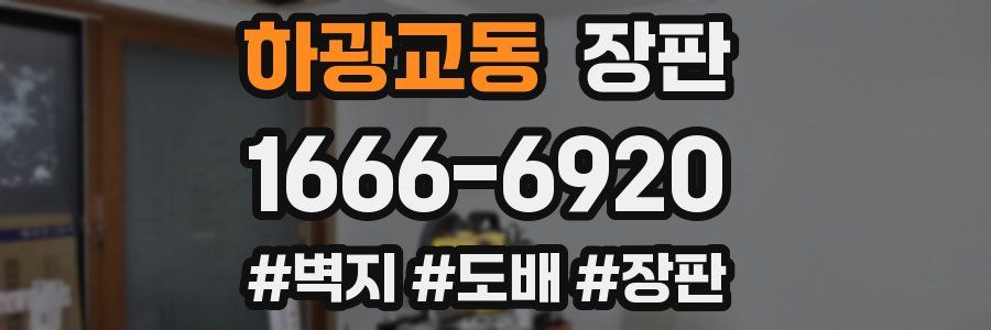 하광교동 장판
