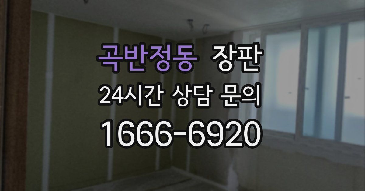 곡반정동 장판
