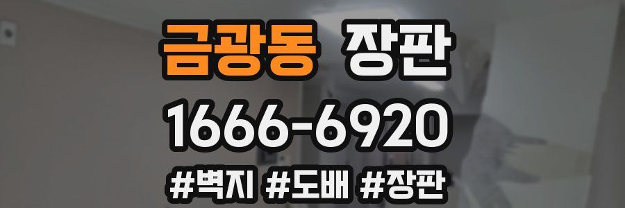 금광동 장판