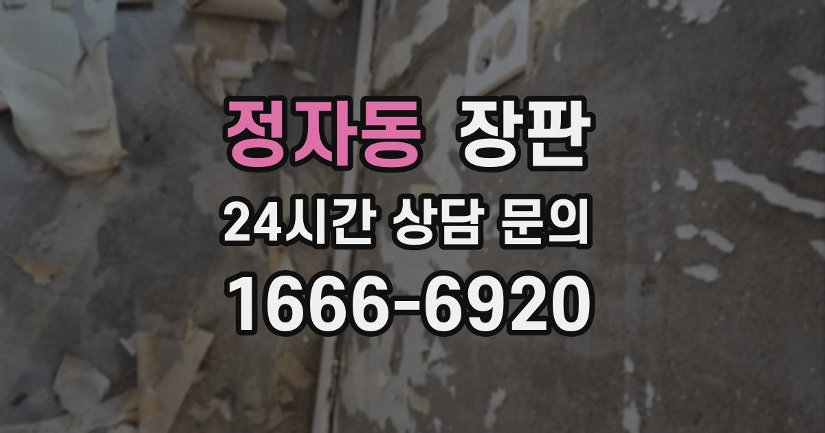 정자동 장판