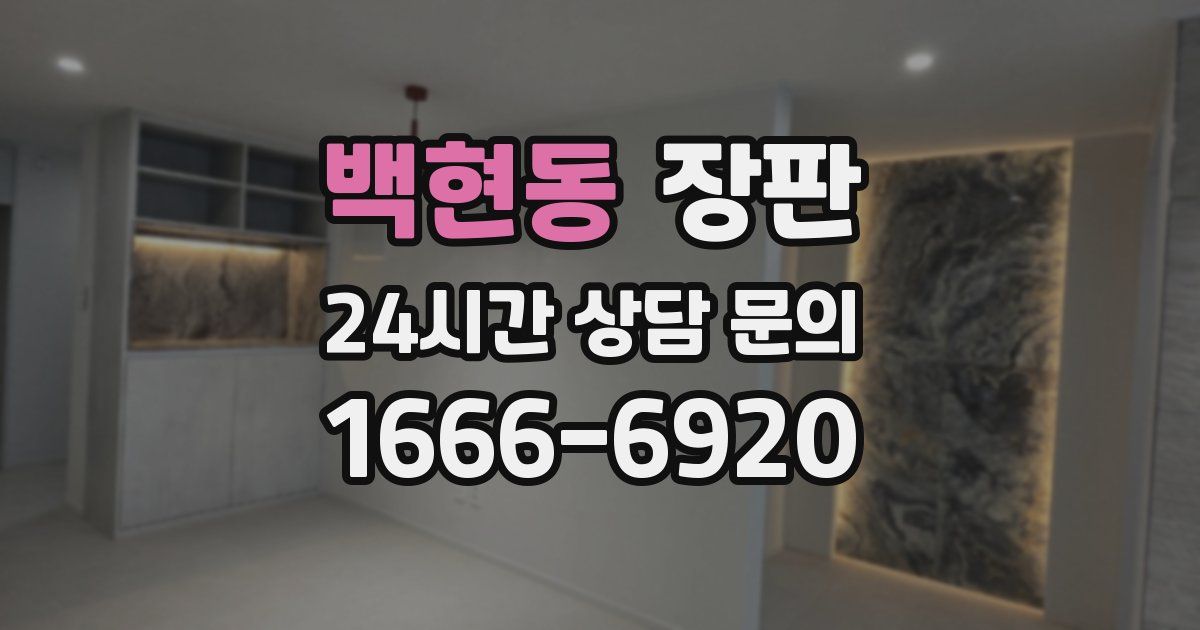 백현동 장판