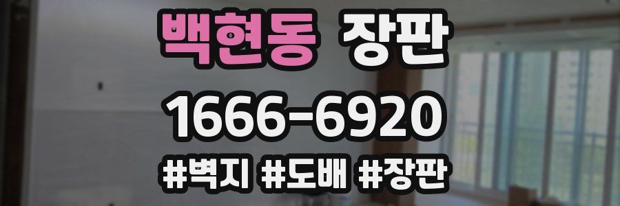 백현동 장판
