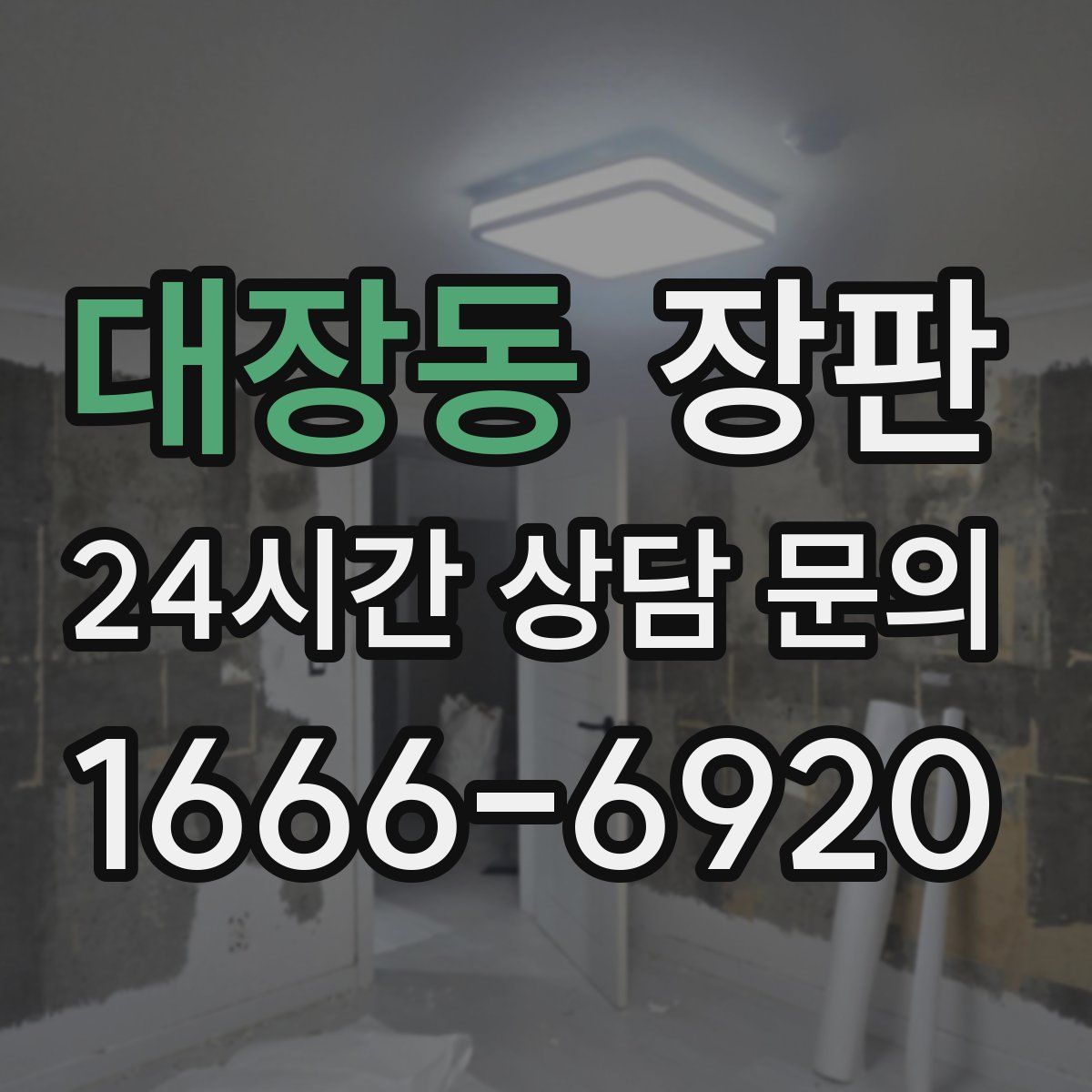 대장동 장판