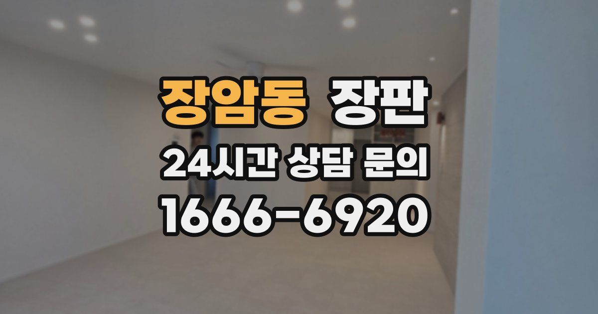 장암동 장판