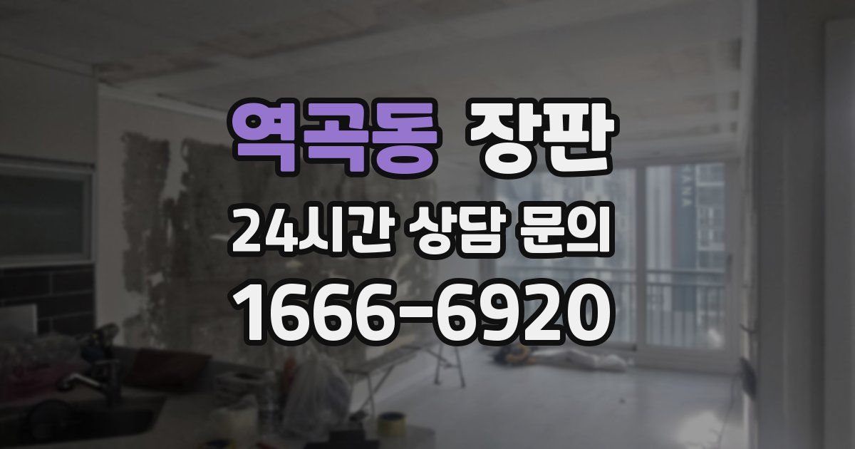 역곡동 장판