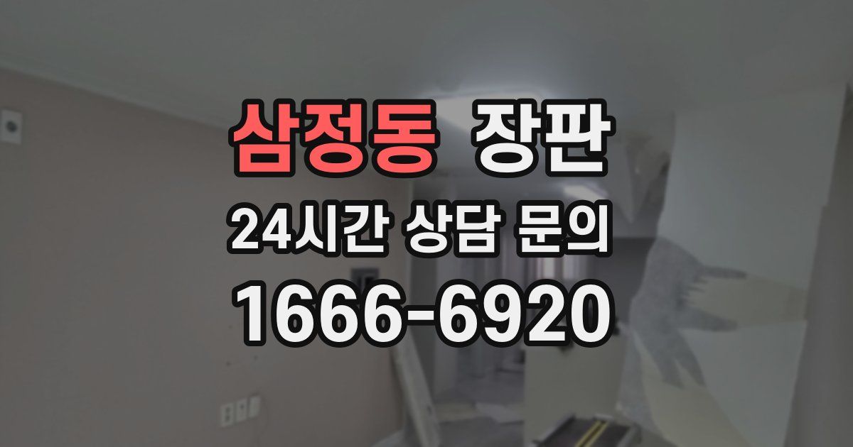 삼정동 장판