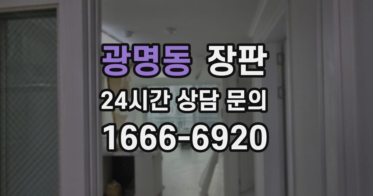 광명동 장판
