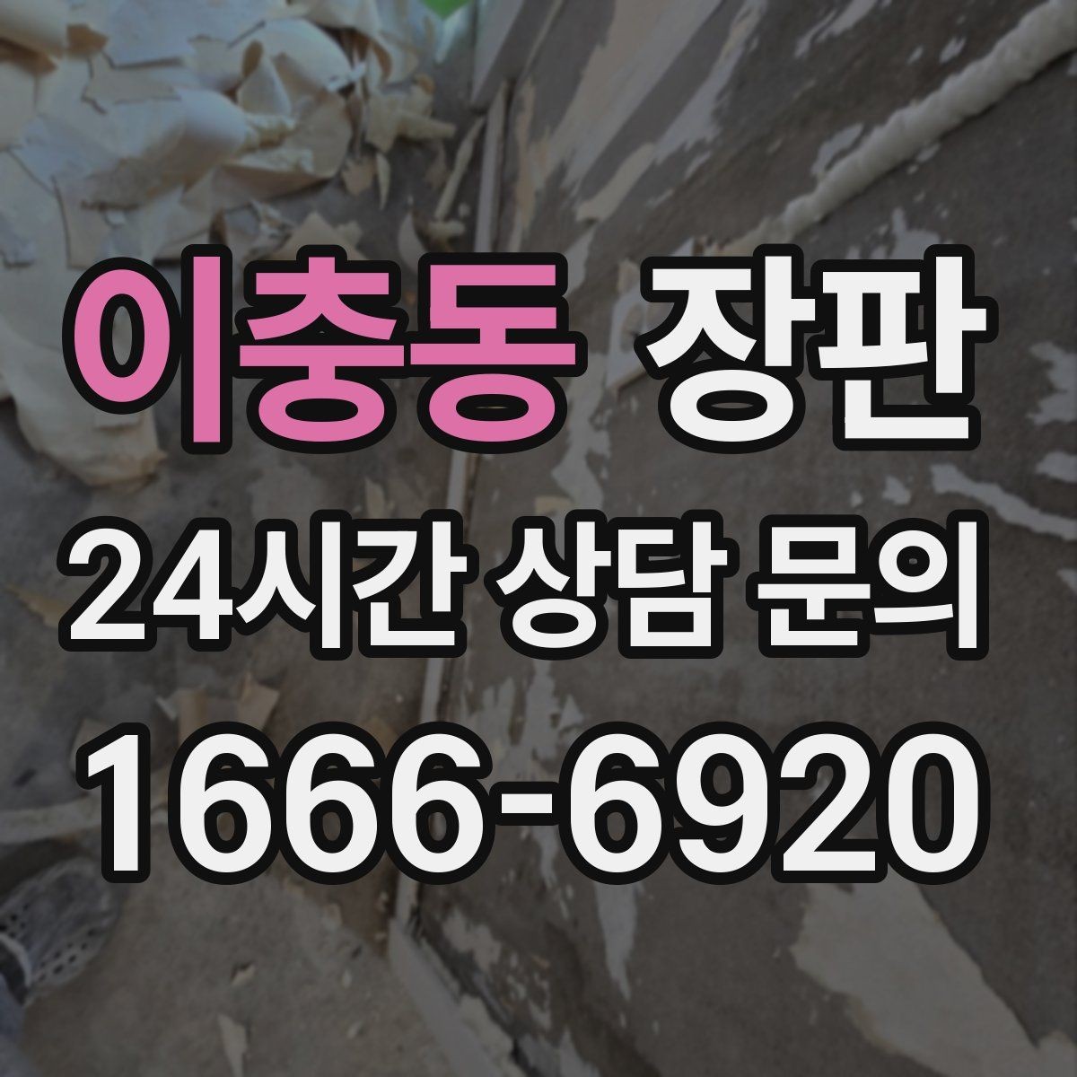 이충동 장판 오래된 집에서 더 신경 쓸 부분