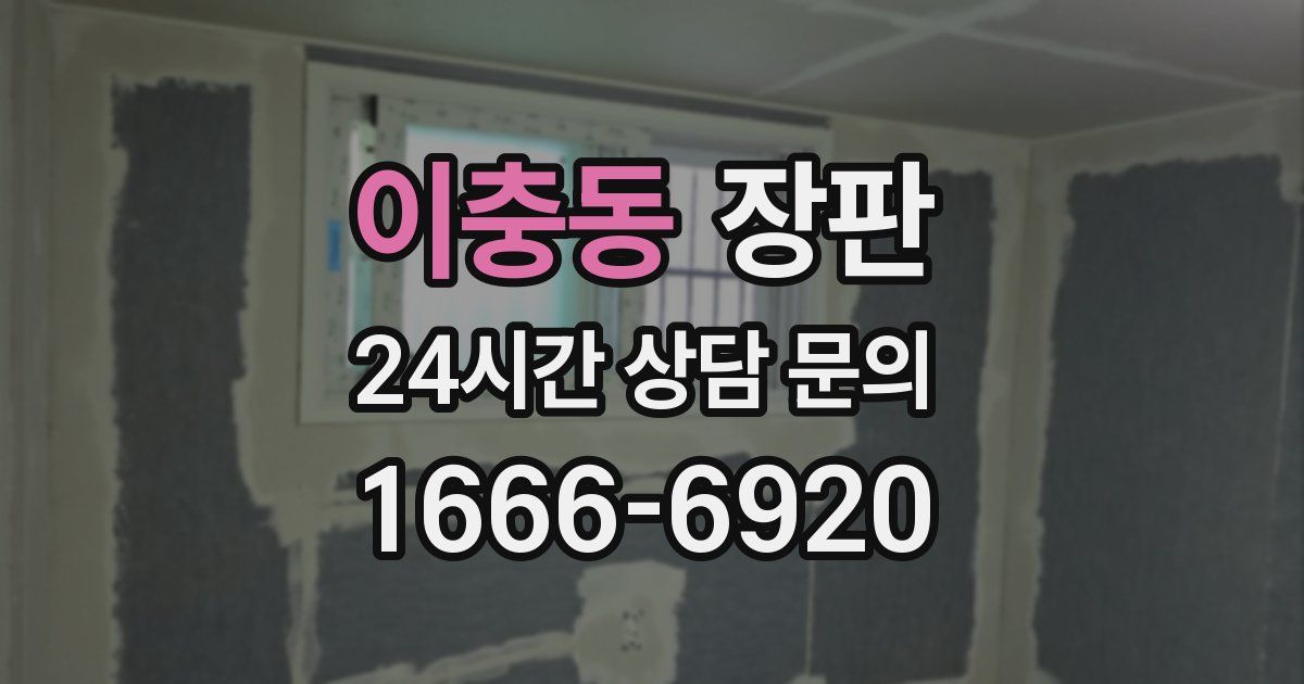 이충동 장판