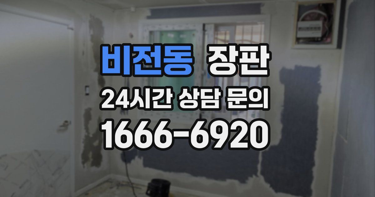 비전동 장판