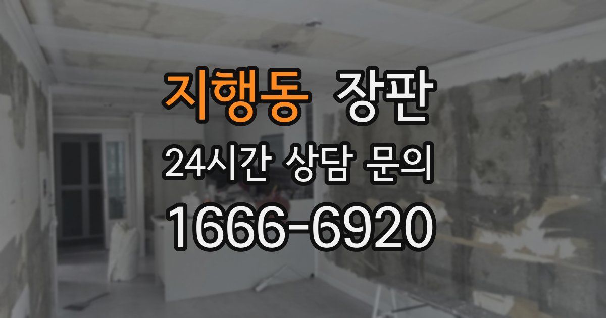 지행동 장판