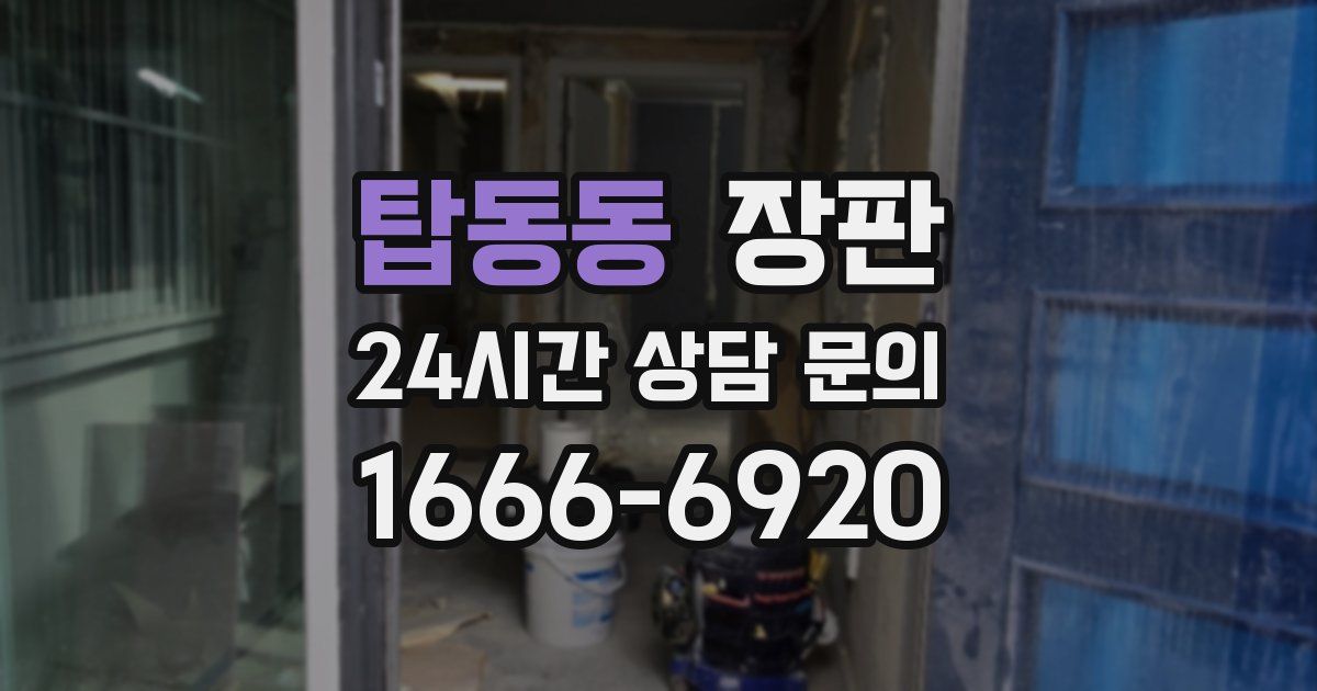 탑동동 장판