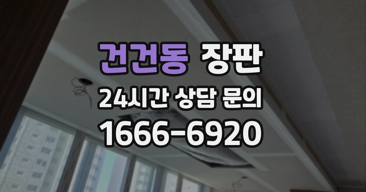 건건동 장판