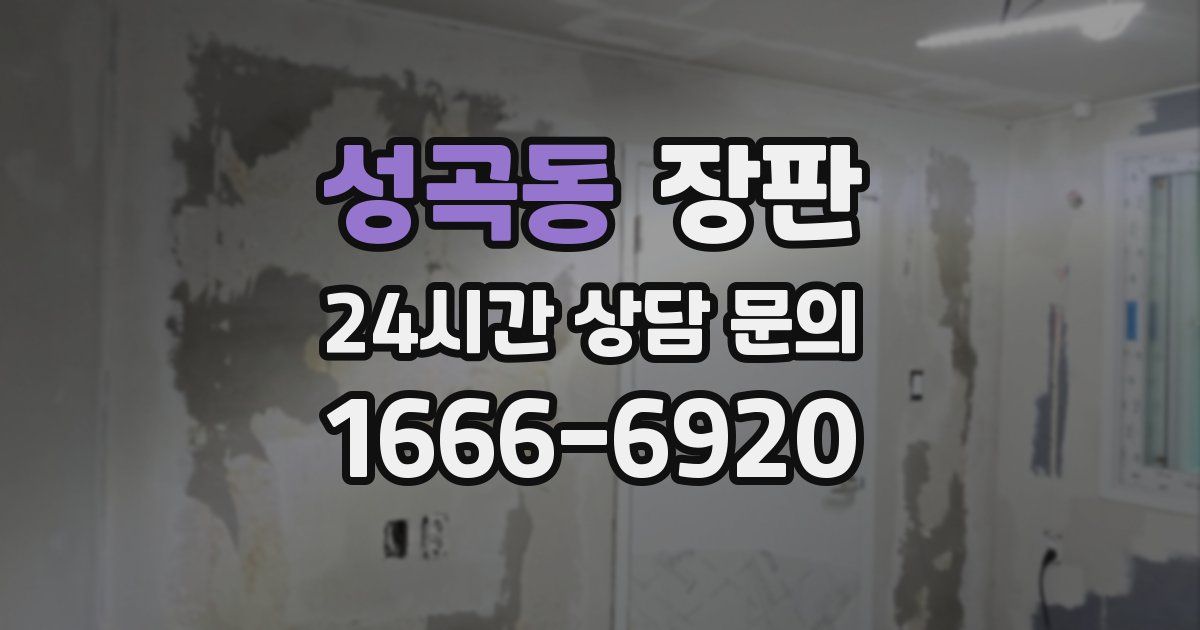 성곡동 장판