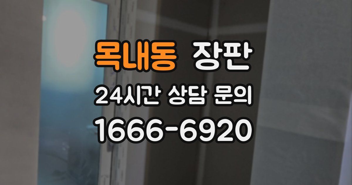 목내동 장판