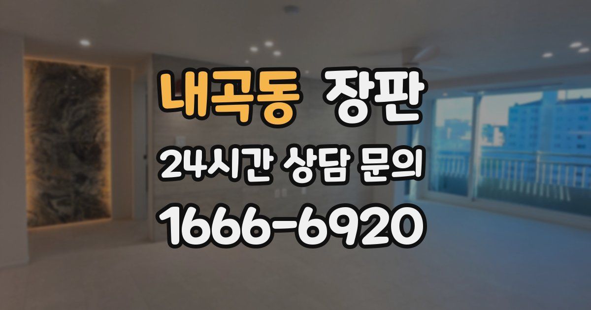 내곡동 장판