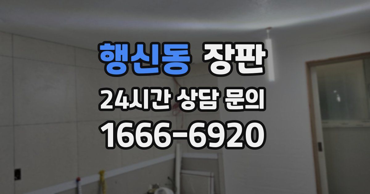 행신동 장판