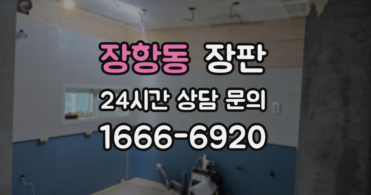 장항동 장판