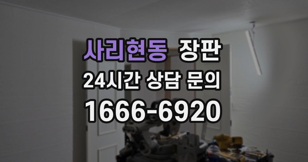 사리현동 장판