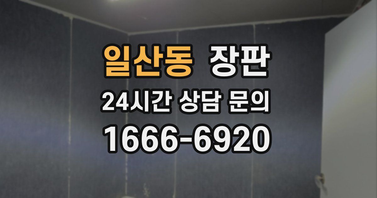 일산동 장판