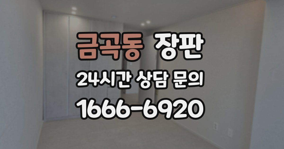 금곡동 장판