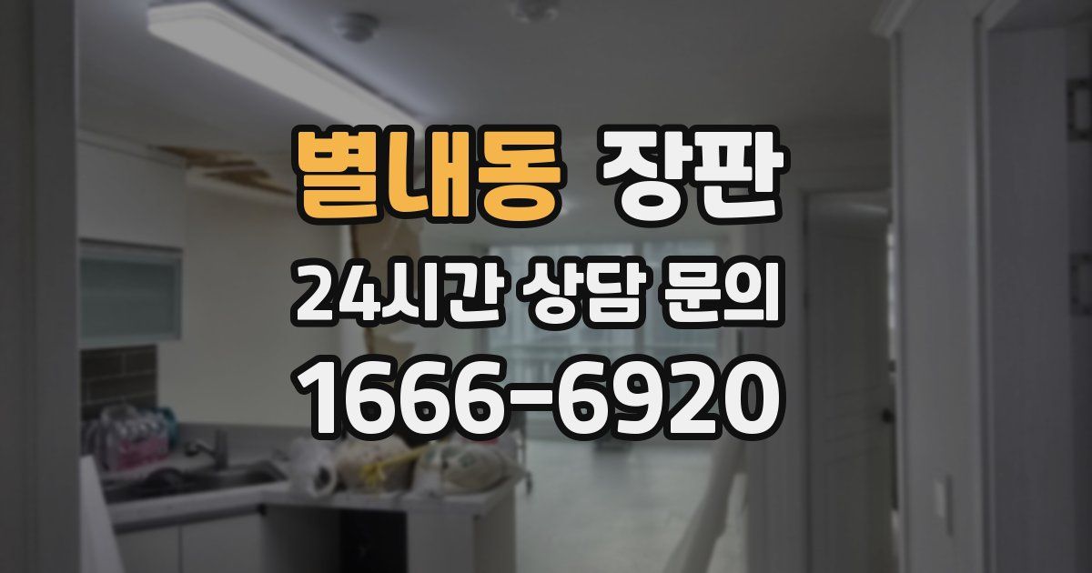 별내동 장판