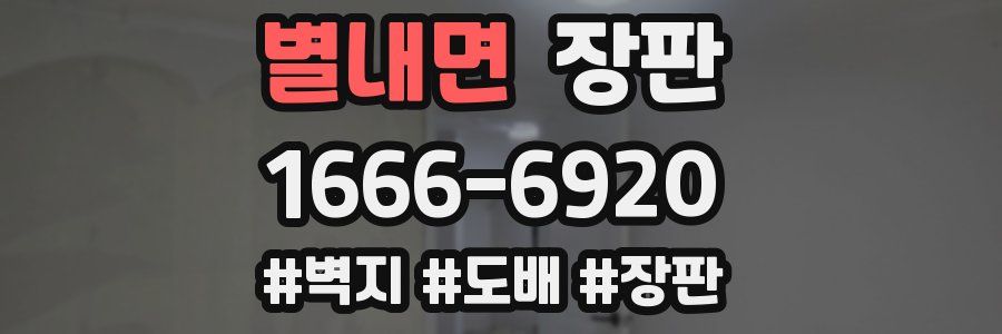 별내면 장판