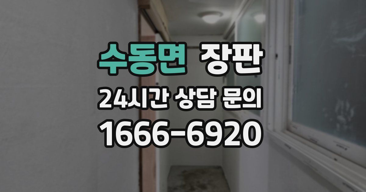수동면 장판