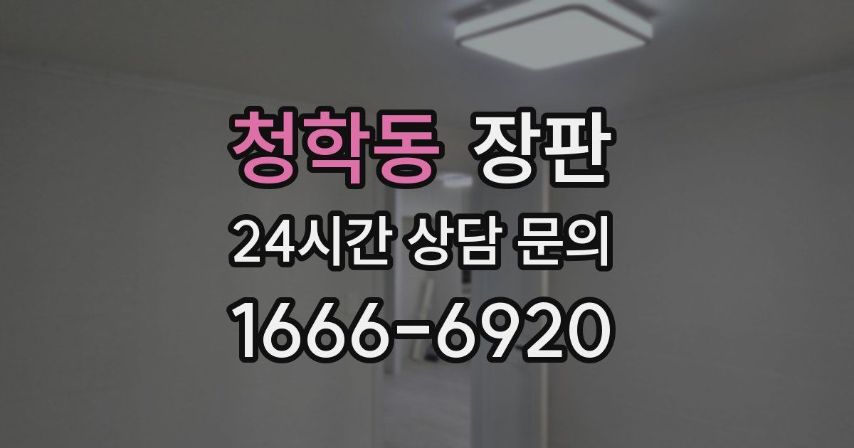 청학동 장판