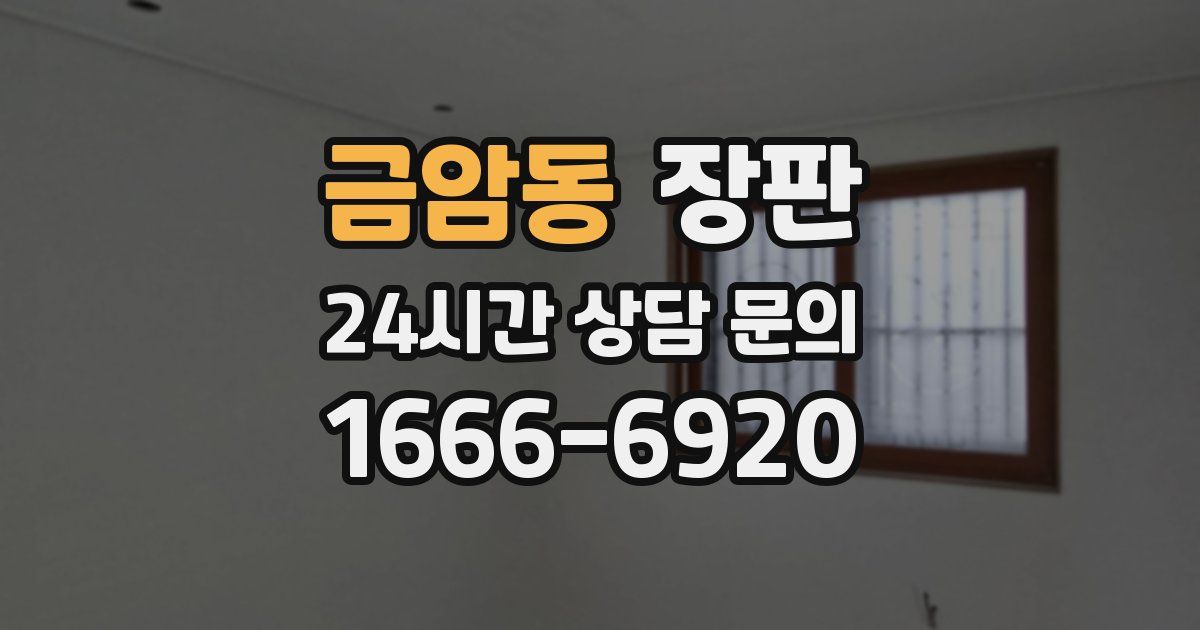 금암동 장판