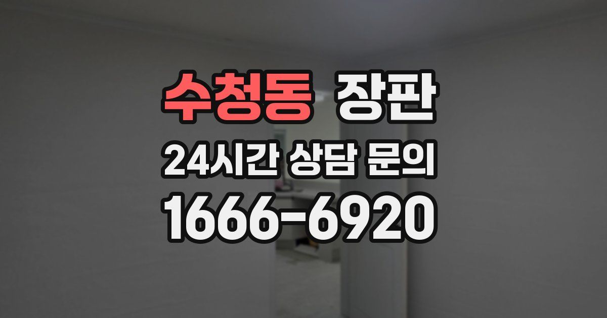 수청동 장판