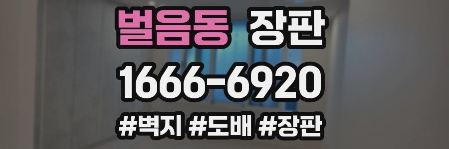 벌음동 장판