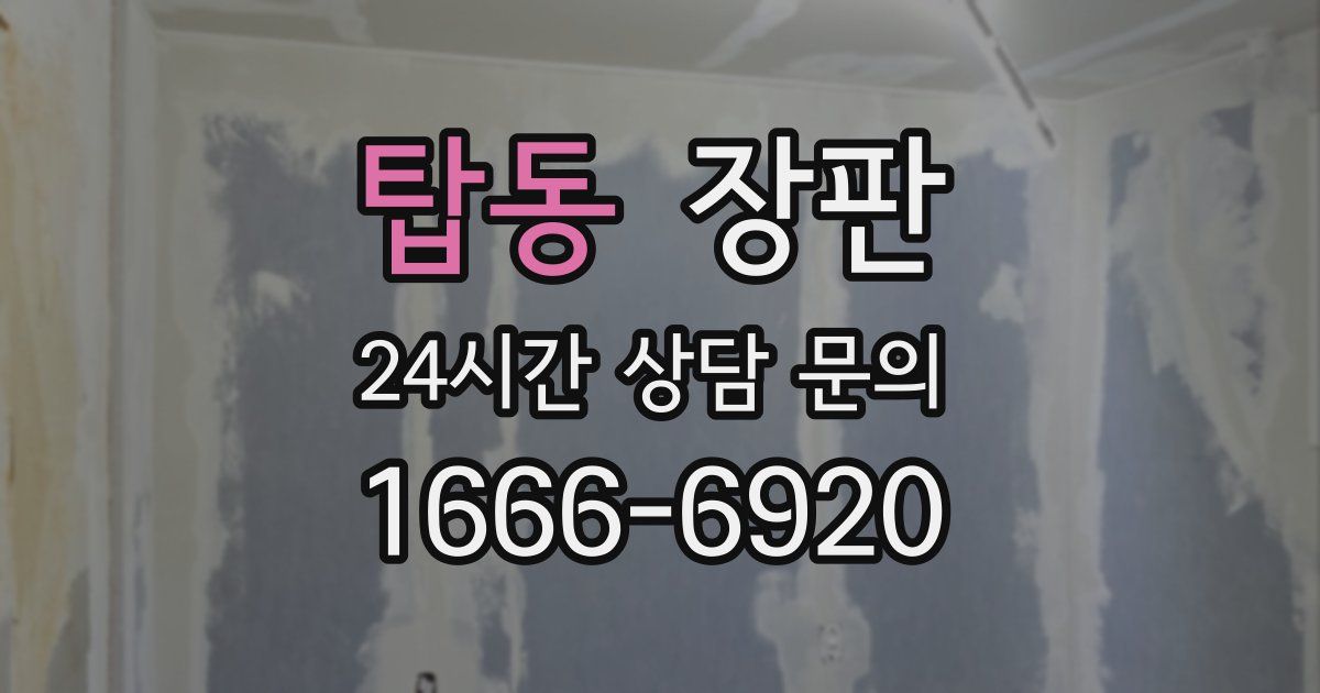 탑동 장판