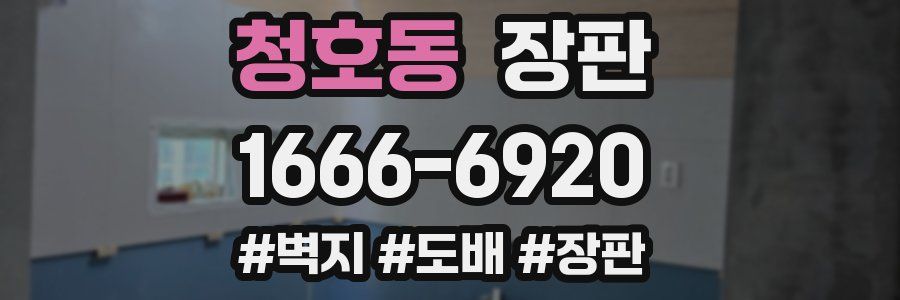 청호동 장판