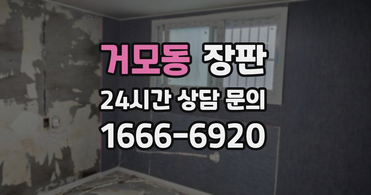 거모동 장판